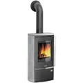 JUSTUS Kaminofen "Reno R", schwarz/grau, Speckstein, 6 kW, Dauerbrand geeignet