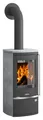 Justus | Kaminofen | Reno R | 6 kW | Stahl Gussgrau, Speckstein