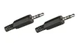 2x Klinken Stecker 3,5mm / 4 - polig - 4-pol  Headset