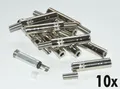 10 Stk. Klinkenkupplung 6,3mm mono -- Klinke -- löt -- Metall