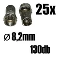 25x Fstecker 8,2mm für SAT-Kabel bis 130db