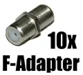 10x Fadapter F-Verbinder für SAT-Kabel - Coax - zum Schrauben
