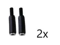 2x Klinkenkupplungen 3,5 stereo Klinke Klinken Kupplung zum Löten