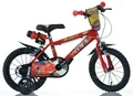 Dino Bikes Kinderfahrrad 14" Cars Kinderfahrrad Jungenfahrrad stabiler Stahl-Rahmen Stützräder, 1 Gang, mit Stützrädern, Trinkflasche und Frontschild
