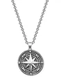 Edellis Kompass Halskette 925 Sterling Silber Herren Schmuck Anhänger Freund Geschenke Halskette Männer Jungen Anhänger Nordstern