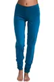 Leela Cotton Damen Yogahose Hose Bio-Baumwolle Freizeithose Sporthose Pilates (M, Petrol)