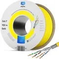 hb-digital CAT 7 Kabel Netzwerkkabel max. 1000 MHz S/FTP AWG23 LSZH 100m gelb