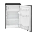 SHARP SJ-UD121T2B-EU Kühlschrank mit Gefrierfach / 121L Nutzinhalt, davon 17L im Gefrierfach/kleiner Kühlschrank mit stufenloser Temperaturregelung/LED Innenbeleuchtung/Schwarz