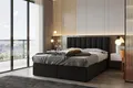 TRADA Boxspringbett Bond 180x200 cm - Bett mit Matratze und Bettkasten - Boxspringbett mit gestepptes Kopfteil - Double Bed fur Schlafzimmer - Schwarz