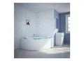 TroniTechnik® Eckwhirlpool ANDROS 160x160 Eckwanne Badewanne mit Whirlpool und Airpool Unterwasser LEDs inkl. Spülfunktion