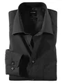OLYMP Herren Oberhemd Langarm Luxor,Uni,modern fit,New Kent,Schwarz 68,42