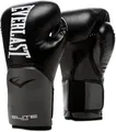 Everlast Elite 2 8oz Boxhandschuhe Schwarz/Grau, für Sandsack, Pratzen & Sparring, Klettverschluss, ergonomischer Griffsteg, Split-Schaum – Original Everlast