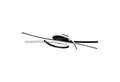 FISCHER & HONSEL Deckenleuchte FISCHER & HONSEL Deckenleuchte BIBA B 100 cm schwarz Deckenlampe, Kaltweiß