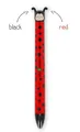 Legami - Zweifarbiger Kugelschreiber Ladybug - Click&Clack, Tinte rot und s ...