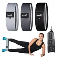 Skandika Fitnessbänder aus Stoff 3er-Set | Resistance Booty Bands, 3 Widerstandsstufen, rutschfest, inkl. Übunganleitung & Tragetasche | Fitnessband für Krafttraining, Muskelaufbau, Fitness und Yoga