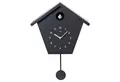Cuco Clock Wanduhr Kuckucksuhr SCHWARZWALDHAUS, Pendeluhr Wanduhr, Moderne Schwarzwalduhr (25 x 28,5 x 12cm, Pendeluhr mit Nachtruhefunktion, Vogelgezwitscher)
