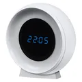 LEDVANCE NIGHTLUX Digitale Uhr & Nachtlicht mit Sensor, 0,3W, 5lm, Batterbetrieb, USB-Ladekabel, Farbwechselfunktion für weißes Licht, einfache Montage, nur für Innenräume geeignet (auch Feuchträume)