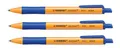 3 x Stabilo Kugelschreiber pointball 0,5mm Schreibstärke, blau