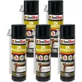 Isolbau 2K Montageschaum B2 Zargenschaum - 5 x 400 ml Premium PolyurethanSchnellschaum für Türen, Fenster, Dämmung & Montage