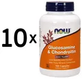 10 x NOW Foods Glucosamine & Chondroitin, with Trace Mineral (233,32 EUR/kg)