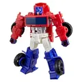 Transformers Cyberworld Cyber Optimus Prime Offroad, 10 cm große Action-Figur mit 4 Schritten zur Verwandlung zum Truck, Superheld für lustige f...