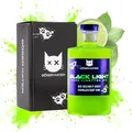 BÖSER KATER Blacklight Gin | Weltweit erster Schwarzlicht Neon Gin mit Leucht-Effekt | Partydrink | Fruchtiger Limettengeschmack | In hochwertiger Geschenkbox | Geschenkidee | 0,5l 40% Vol.
