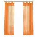 Gardinenbox.eu Schlaufengardinen, Orange, Textil, 140x245 cm, Oeko-Tex® Standard 100, Wohntextilien, Gardinen & Vorhänge, Fertiggardinen, Schlaufenschals