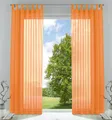 Gardinenbox Gardine (2 St), Schlaufen, transparent, Voile, Transparent Vorhang Set Voile Bleibandabschluss 61000CN