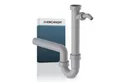 Kirchhoff Siphon ECO-SAVE, Grau, 1 1/2" x 3/4"T x 40/50 mm, Geräteanschluss