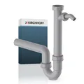 Siphon mit Geräteanschluss | Abfluss | Röhrensiphon | Ablauf Spülbecken | 1 1/2"