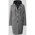 More & More Regular Fit Mantel mit Viskose-Anteil in Mittelgrau, Größe 46