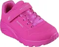 Skechers Uno Lite Mädchen Fashion-Sneaker mit Klettverschluss Hot Pink, 310451-HPK