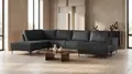 Wohnlandschaft OTTO HOME "XXL Sofa Oland, Struktur, Flachgewebe, Luxus-Microfaser, Boucle", grau (anthrazit), B:345cm H:85cm T:210cm