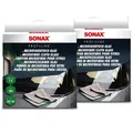 SONAX 2x 3 Stk MICROFASERTUCH GLAS 300g/m² FENSTERTUCH POLIERTUCH TÜCHER