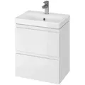Moduo - Waschtisch Mit Unterschrank, 57x50x35 Cm, 2 Schubladen, Weiß S801-229-dsm - Cersanit
