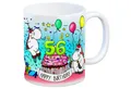 speecheese Tasse Honeycorns Tasse zum 56. Geburtstag mit Muffin und Einhorn Party