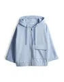 OPUS Damen Sweatjacke | Sweatjacke GUSA Batwing Fit aus Softer Baumwolle Oxford Blue, 36