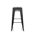 hjh OFFICE Barhocker Hocker Sitzgelegenheit VANTAGGIO HIGH seidenmatt schwarz
