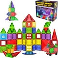 Desire Deluxe Magnetbausteine 57 St - STEM Lernspielzeug für Kinder, Montessori Spielzeug, Magnetspielzeug, Bauspielzeug