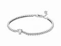 Pandora Armband 590041C01-20 - Glitzerndes Herz-Tennisarmband - Sterling Silber - Zirkonia - klar - 20 cm