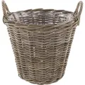 Pflanzkorb Rustikal Rattan Ø 45x40cm grau - Grau
