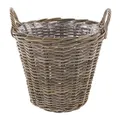 FRANK FLECHTWAREN Korb, Pflanzkorb Rattan, Maxi, Pflanzgefäß, Blumentopf,ca. Ø 45 x 40 cm Robust und langlebig, Schickes Design,Vielseitig einsetzbar