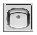 Pyramis E 33 Einbauspüle Becken Edelstahlspüle Spüle glatt 465 x 435 mm