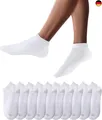 YouShow Sneaker Socken Herren Damen 10 Paar Kurze Halbsocken Quarter Baumwolle