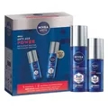 NIVEA MEN Anti-Age Gesichtspflege Set Power Serum 30ml Feuchtigkeitscreme 50ml