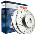 2x BOSCH Bremsscheibe 0 986 479 550 Ø318mm VORN PORSCHE