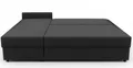 AX LIVING Sofa Klein mit Schlaffunktion Dolceo L Ecksofa Dunkelgrau
