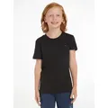 Tommy Hilfiger T-Shirt BOYS BASIC CN KNIT Kinder Kids Junior MiniMe,für Jungen grau 116 (6J)