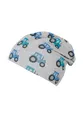 Sterntaler Beanie Traktor – Jungen Mütze aus Melange-Singlejersey mit UV-Schutz 50+ – Bedruckt mit Traktoren – Bequeme Kindermütze – Für Babys und Kleinkinder – silber, Größe 53