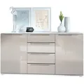 Vladon Sideboard, Sand, Holzwerkstoff, 139x72.5x35 cm, Wohnzimmer, Kommoden & Sideboards, Sideboards